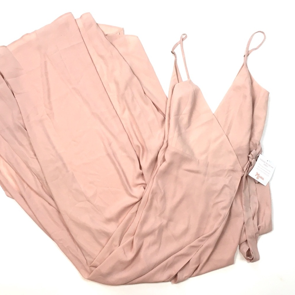 Show me your mumu mariah wrap dress dusty blush - Picture 2 of 4